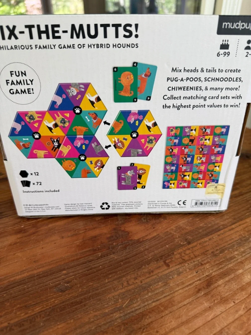 Mudpuppy Mix-The-Mutts! Kids Puzzle Game — Bright Multicolor Box NWT. Sealed:)
